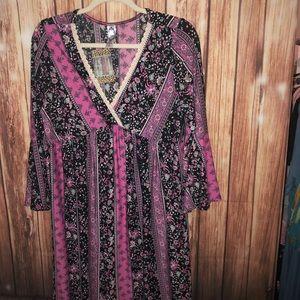 Multi pattern tunic